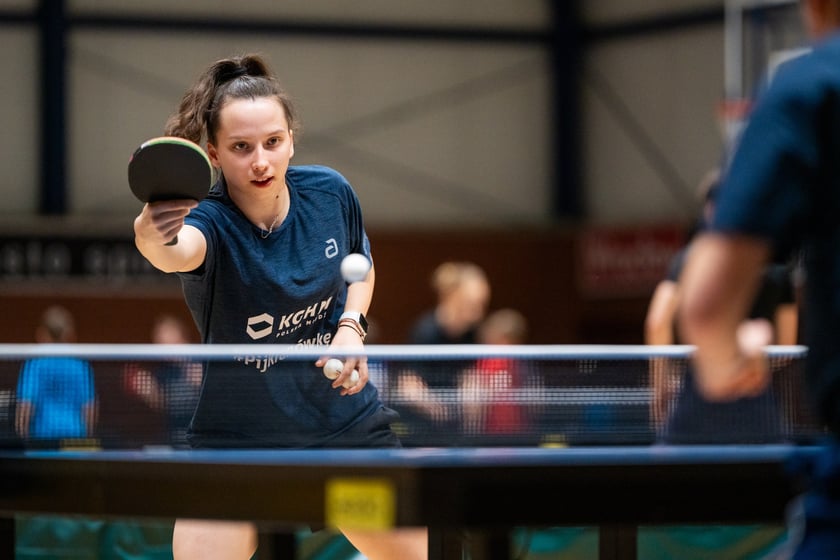 Katarzyna Węgrzyn na treningu w hali Uniwersytetu Ekonomicznego we Wrocławiu